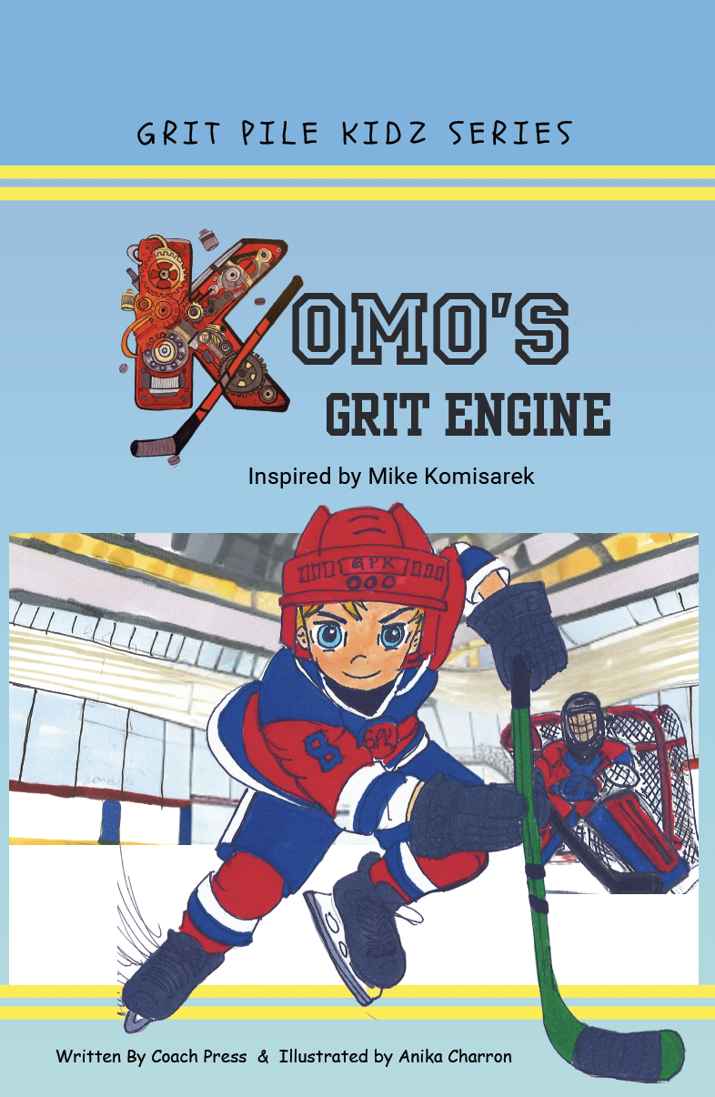 Children's Hockey Books | Komo’s Grit Pile Engine